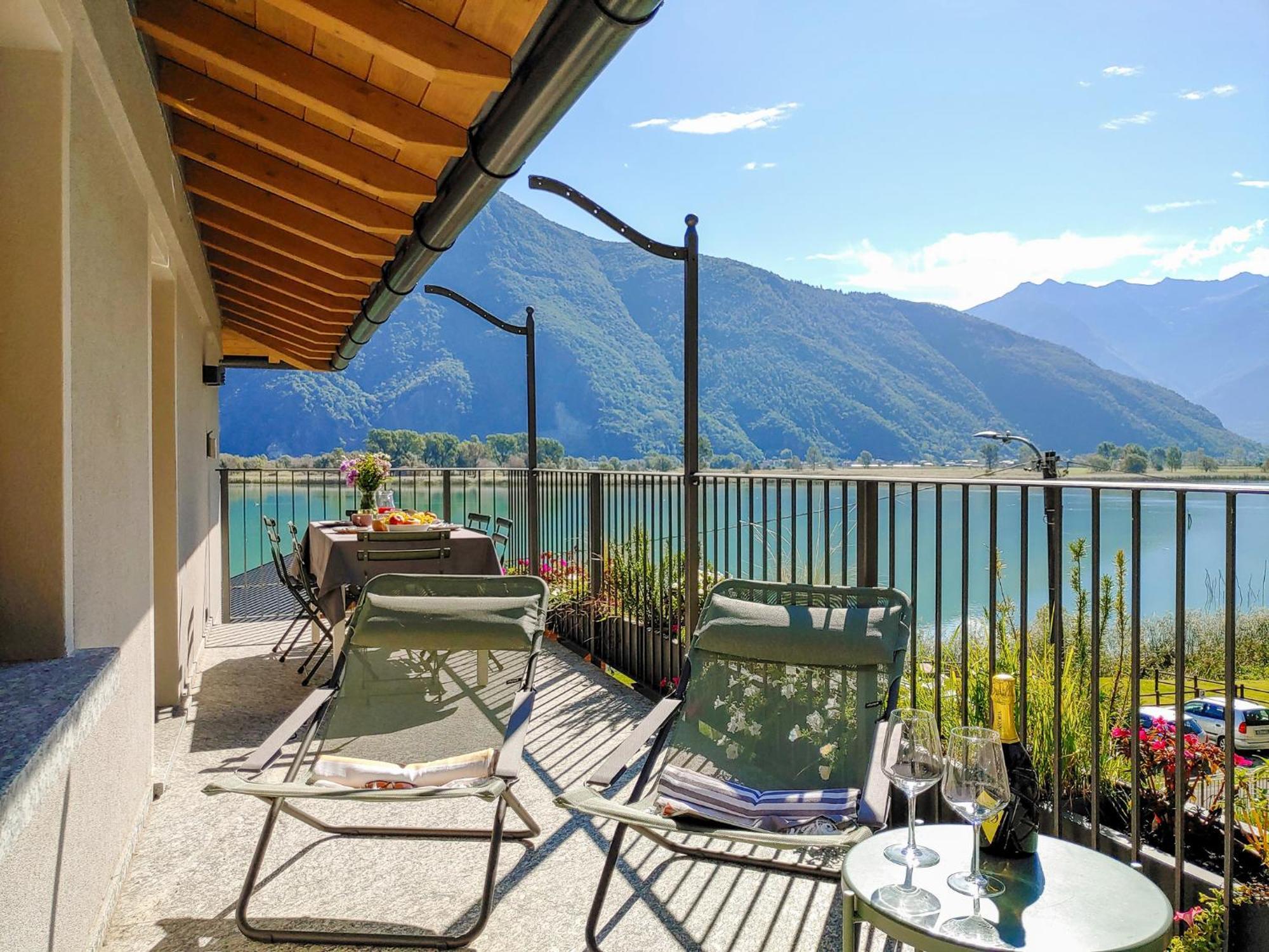 Dascio Silence Ferienwohnung Mit Panorama Balkon Eksteriør billede