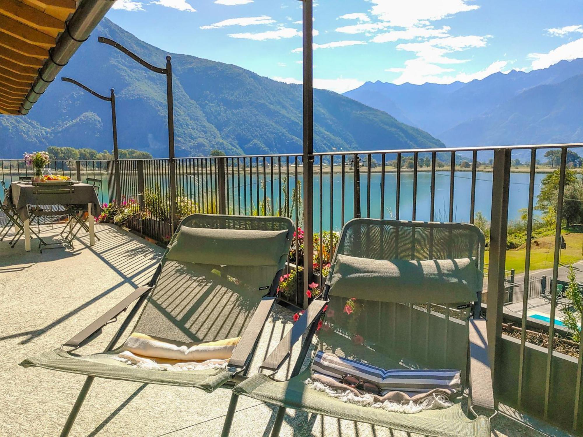 Dascio Silence Ferienwohnung Mit Panorama Balkon Eksteriør billede